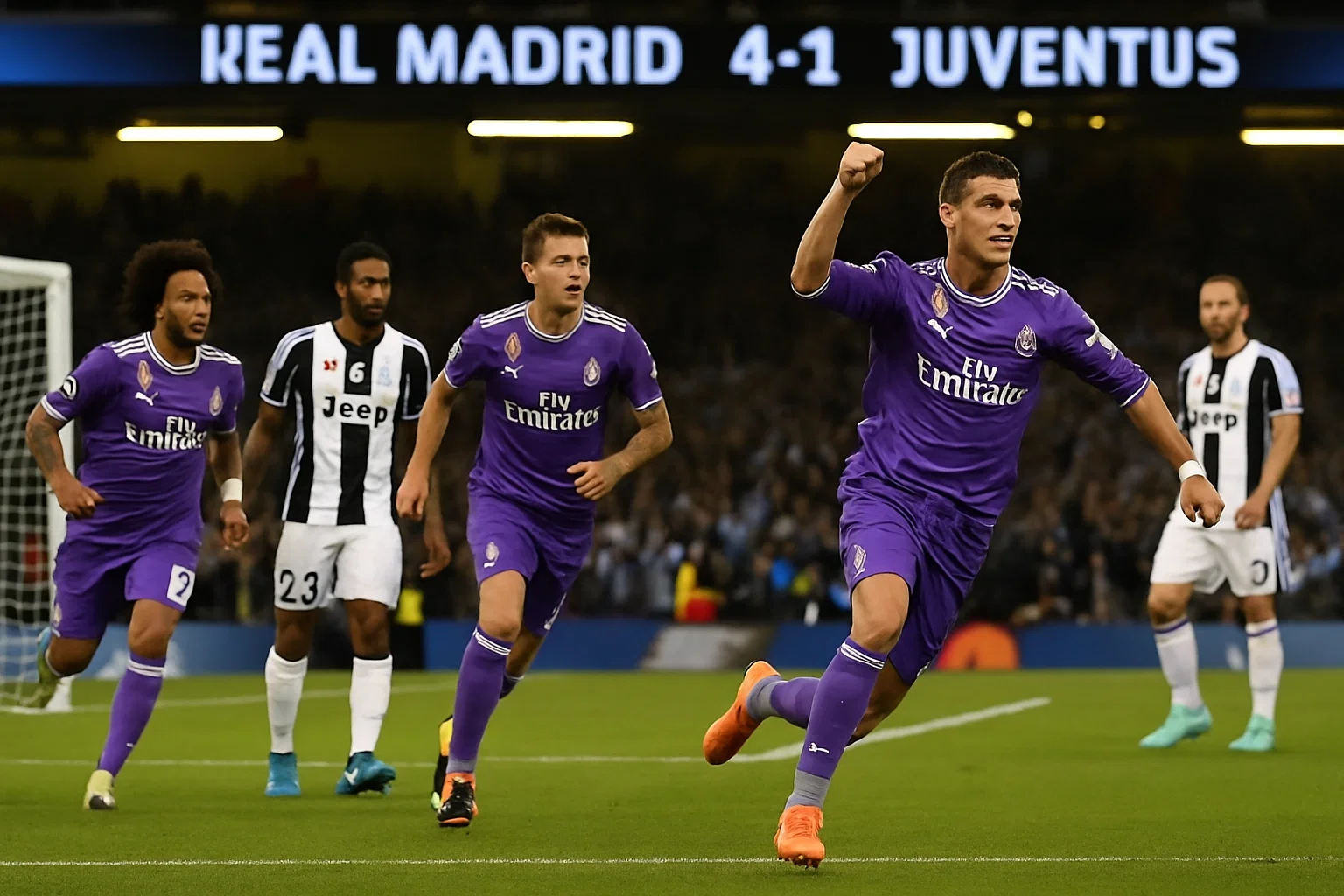 Real từng thắng Juventus 4-1 ở chung kết C1 2017